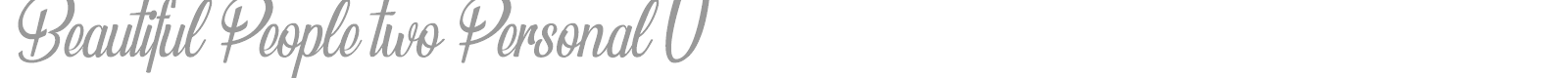 Beautiful People font preview